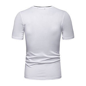 Vente en gros en vrac T-shirt uni vierge pour hommes Impression par sublimation personnalisée logo Marque T-shirt en coton épais Fabriqué au Pakistan - Product Image 5