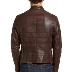 Oem Service Men's Coated <b>Winter</b> <b>Leather</b> <b>Jackets</b> with Front Logo-Eco-Friendly High Quality Customized Design Latest Low MOQ - Product Image 2