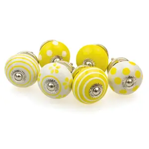 Phần cứng xử lý Vàng Combo gốm Hand Painted ngăn kéo knobs phụ kiện phần cứng cao màu sắc kết hợp bởi lametierartz