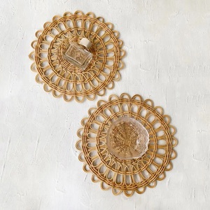 Placa de cargador de decoración de boda ecológica moderna Vietnam hecho a mano de alta calidad mantel de ratán duradero Top nuevas alfombrillas y almohadillas - Product Image 3