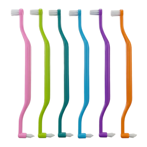 Brosse mono-touffe interspace double embout souple pour <span class=keywords><strong>appareil</strong></span> orthodontique, implants, bridges et nettoyage de précision - Product Image 2