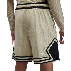 Shorts de basket-ball beiges pour hommes avec panneaux latéraux noirs, shorts de sport en maille respirante, logo personnalisé, vêtements d'entraînement de gym - Product Image 2