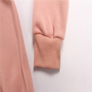 เสื้อสเวตเตอร์แบบสวมศีรษะของผู้หญิง,เสื้อวอร์มแขนยาวมีฮู้ดแบบกำหนดเองฤดูใบไม้ร่วง - Product Image 5