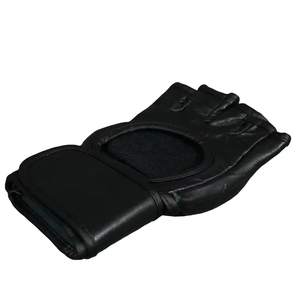 Guantes de Entrenamiento de Medio Dedo de Cuero con Soporte de Velcro para la Muñeca para Artes Marciales para Adultos - Product Image 1