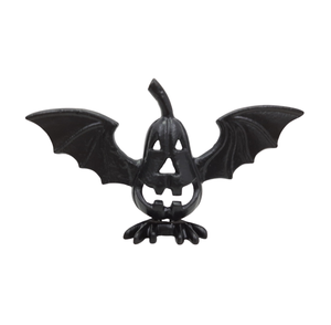 Calabaza decorativa de Halloween de diseño antiguo con ala de aluminio mate negro PC para decoración personalizada hecha a mano al por mayor a granel - Product Image 1