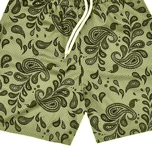 ฤดูร้อนสีทึบ Beachwear ขายส่งกางเกงขาสั้นว่ายน้ําบุรุษผ้าใบสบายๆทอกางเกงขาสั้นว่ายน้ําพร้อมส่งโลโก้ผู้ชาย - Product Image 5