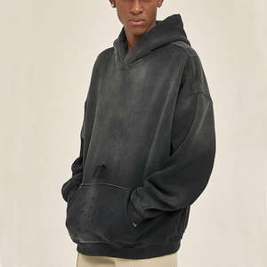 Acid Wash <b>Hoodies</b> For <b>Men</b> With Classic Design And Timeless Streetwear <b>men's</b> <b>hoodies</b> - Product Image 2