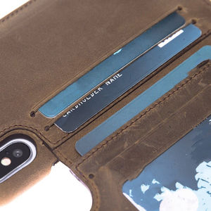 Étui de téléphone portable personnalisé avec housse portefeuille à rabat, étui de téléphone en cuir de poche en gros - Product Image 2