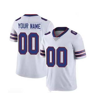 Ensemble de maillots de football américain Adultes Manches courtes Respirant Personnalisé Service OEM Disponible 100% Polyester Haute Qualité Équipe personnalisée - Product Image 3