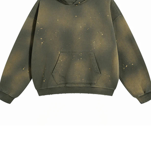 Nueva moda Nueva llegada Sudaderas con capucha desgastadas para hombres en material de alta calidad Sudaderas con capucha desgastadas transpirables elegantes para hombres OEM - Product Image 3