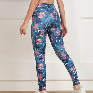 กางเกงเลกกิ้งออกกำลังกายผู้หญิง เอวสูง ผ้าระบายอากาศ ยืดหยุ่น เหมาะสำหรับโยคะ ฟิตเนส และการออกกำลังกาย - Product Image 2