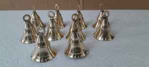 Mini cloches en laiton sur mesure de 1.5 pouces pour la décoration intérieure et les temples Impression offset Gravure Mini cloches en laiton - Product Image 5