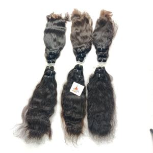 100% extensiones de cabello humano alineadas con cutículas de templo indio crudo Natural al por mayor paquete estilo onda rizo 30 pulgadas estirado barato - Product Image 2