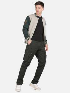 Veste d'université personnalisée OEM pour hommes vente en gros 100% coton col côtelé bouton de manchette Letterman College Baseball Bomber pour l'hiver - Product Image 6