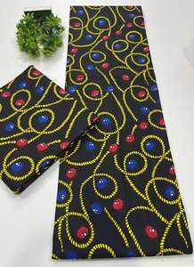 Tissu africain imprimé à la cire et coton Ankara de qualité supérieure à 100% pour la couture, la couture et les projets d'artisanat - Product Image 6