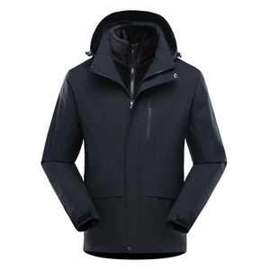 Chaqueta de senderismo al aire libre resistente al viento e impermeable para hombre con Capucha ajustable y bolsillos con cremallera para la temporada de invierno - Product Image 2