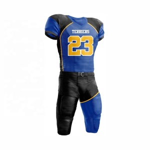 ชุดยูนิฟอร์มอเมริกันฟุตบอลแบบสั่งทำพิเศษ พิมพ์ลายแบบระเหิด น้ำหนักเบา ระบายอากาศได้ดี ไซส์ใหญ่ แขนสั้น ดีไซน์ OEM ยอดนิยม - Product Image 3