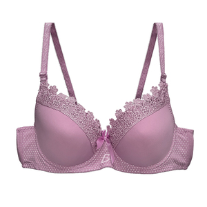 Reggiseno Push-Up Regolabile Traspirante in Pizzo, Stile Sexy a Coppa Piena, con Motivo 3D, Sottile, in Poliammide Morbida e Cotone, Metodo di Tessitura Monopezzo - Product Image 6