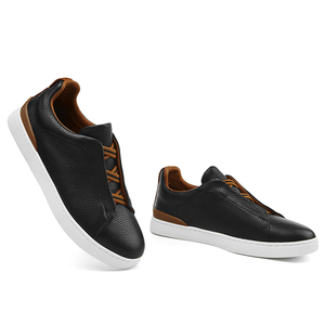 Olunpo Men's Casual <b>Shoes</b>, High-grade Leather, Light Luxury, Business White <b>Shoes</b> - Product Image 4