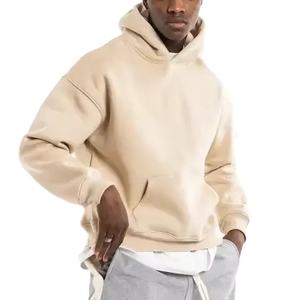 Sudadera con Capucha Extra Grande de Algodón Grueso de Alta Calidad, Lisa, Sin Cordones, Unisex, con Logotipo Personalizado, Talla Grande para Hombre - Product Image 2