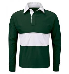 Maillot de rugby à manches longues en polyester durable de la meilleure qualité pour adultes Logo de couleur personnalisé Maillot d'équipe unisexe antibactérien à séchage rapide - Product Image 3