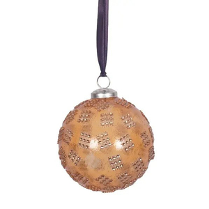 Boule d'ornement suspendue de Noël en métal brillant blanc décoration d'arbre de Noël pour les fêtes et l'utilisation de décoration de festival - Product Image 6