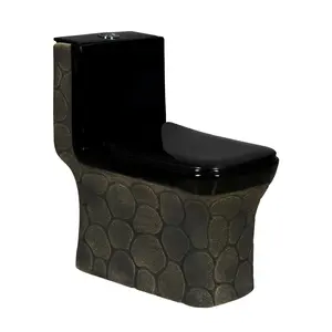 Penjualan terlaris standar Eropa desainer warna satu bagian kamar mandi lemari air keramik Toilet dari India Vista merek