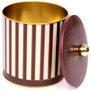 "Vintage Circus Elegance Metal redondo Canister Knob Handle Ø 140x150mm 2.1L Capacidad" - Product Image 1