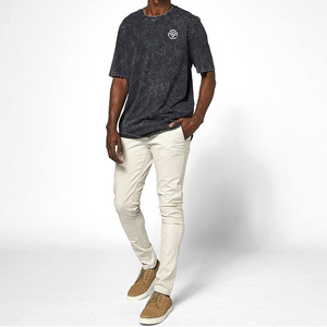 T-shirt surdimensionné en jersey 100% coton pour hommes, grande taille, haute qualité, poids lourd, fabriqué sur mesure au Pakistan avec un motif de logo simple - Product Image 5