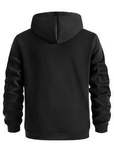 100% sudaderas con capucha de algodón para hombre, estilo informal de invierno, patrón sólido, impresión Digital frontal, servicio OEM disponible, teñido liso - Product Image 5