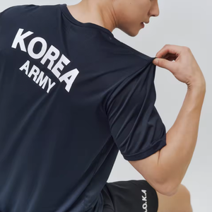 Camiseta Deportiva con Estampado de Malla Estilo ROKA para Hombre, Transpirable, de Secado Rápido, Ligera, de Manga Corta, para Entrenamiento Deportivo - Product Image 2