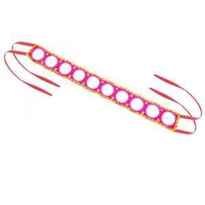 Cinturón tribal Banjara Kuchi | Cinturón de cintura bohemio gitano de danza del vientre Kutch bordado Tribal espejo trabajo Kamarbandh cinturón tribal - Product Image 5