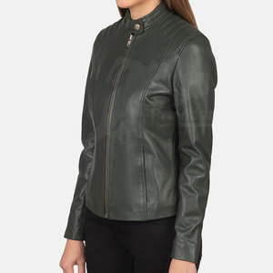 Veste en cuir pour femme à séchage rapide de meilleure qualité pour l'automne et l'hiver Traitement tricoté respirant - Product Image 3