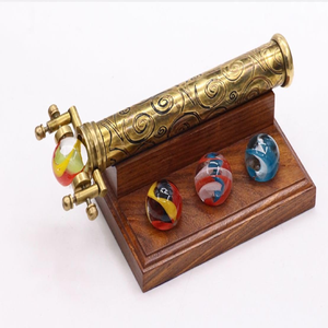 Kaléidoscope en laiton orné exquis | Jouet optique de conception détaillée complexe pour le plaisir esthétique et l'affichage de collectionneur - Product Image 3