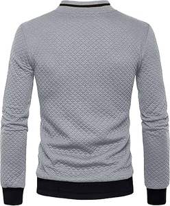 Ensemble de survêtement d'entraînement d'hiver 2 pièces pour hommes de haute qualité personnalisé XL grande taille col montant fermeture éclair à capuche Plaid cordon de serrage - Product Image 2