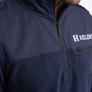 Camisa de Trabajo para el Departamento de Bomberos, con Cierre de Cremallera de un Cuarto, Bolsillos con Cremallera, Logotipo Personalizado Bordado, Venta al Por Mayor OEM - Product Image 4