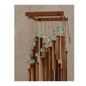 Carillons éoliens en bambou, morceaux de bambou naturel conçus pour des ornements sonores décoratifs et une utilisation en extérieur, Vietnam - Product Image 2