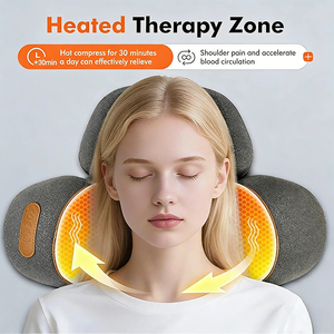Almohada de Tracción Cervical con Alimentación USB, Masaje por Vibración, Compresa Caliente, Soporte Ergonómico para el Cuello, Masajeador Calefactado para Uso en el Hogar y la Oficina - Product Image 4