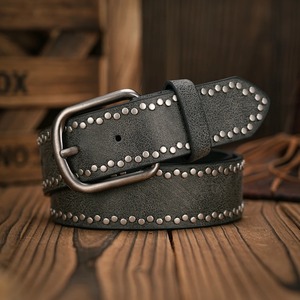 Cinturones de cuero suave ante de vaca cuero curtido ecológico aspecto sofisticado cinturón de cuero para mujer - Product Image 6