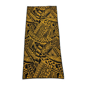 Design élégant et élégant Taille personnalisée et couleur disponible pour les serviettes de plage rectangulaires en polycoton absorbant l'eau Design géométrique - Product Image 1