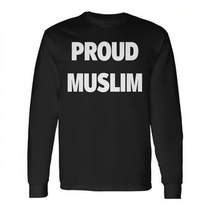 T-Shirt a Maniche Lunghe 'Proud Muslim' Categoria Promozionale - Product Image 2