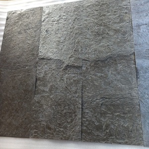 Chapa de piedra pizarra natural 100% ecológica 2mm de espesor bloque trasero de resina chapa de piedra normal - Product Image 6