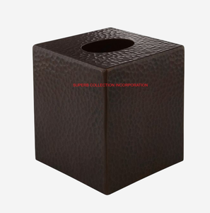 Boîte à mouchoirs élégante en acier inoxydable avec finition dorée, organisateur de mouchoirs en métal décoratif de table en gros - Product Image 2