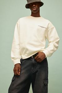 กางเกงยีนส์ทรงคาร์โก้ทรงหลวมสำหรับผู้ชายสีฟ้าเข้มผ้าเดนิมผ้าฝ้ายแข็งใส่สบายขาโค้งมนข้อเท้าซ้อนกัน - Product Image 6