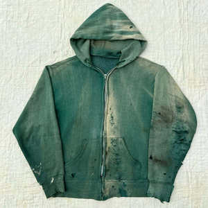 Sweat-shirt tendance en molleton lourd, délavé à l'acide, délavé au soleil, effet vieilli, pour hommes et femmes - Product Image 2