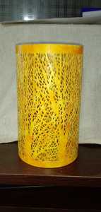 Porte-bougie votive en métal antique fabriqué à la main détaillant pour Noël pour les étagères ou les tables d'appoint - Product Image 6