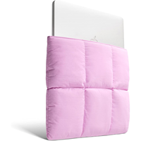 Housse de transport matelassée personnalisée pour ordinateur portable pour femme, sac matelassé léger et rembourré, pochette pour ordinateur portable personnalisée