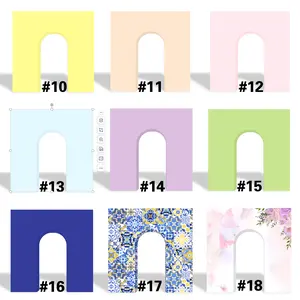 Supporto per Fondale 3D a Forma di <span class=keywords><strong>Arco</strong></span> di <span class=keywords><strong>Trionfo</strong></span>, Fondale Quadrato 3D per Compleanni, Matrimoni, Baby Shower, Eventi e Cabine Fotografiche - Product Image 4