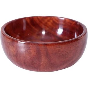 Cuenco de madera para servir, diseño artesanal, superficie texturizada de madera dura natural, decoración moderna y rústica para comedor, vajilla de cocina, artesanal. - Product Image 1