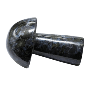Indigo Gabbro Mini Figurine de pierres précieuses cristal naturel sculpture champignon pour Reiki énergie Feng Shui Style décor à la maison et cadeaux - Product Image 2